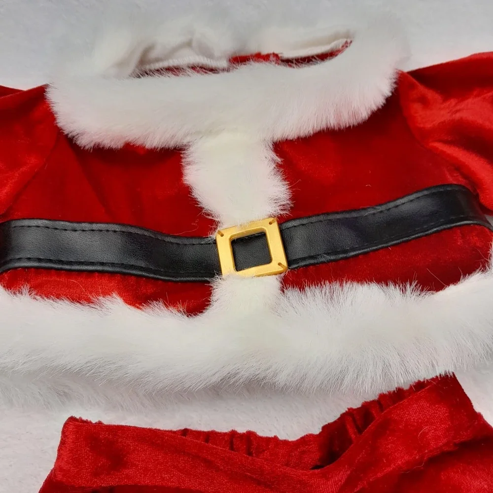Build A Bear Workshop Santa Claus Outfit Suit Clothes Christmas Costume BABW